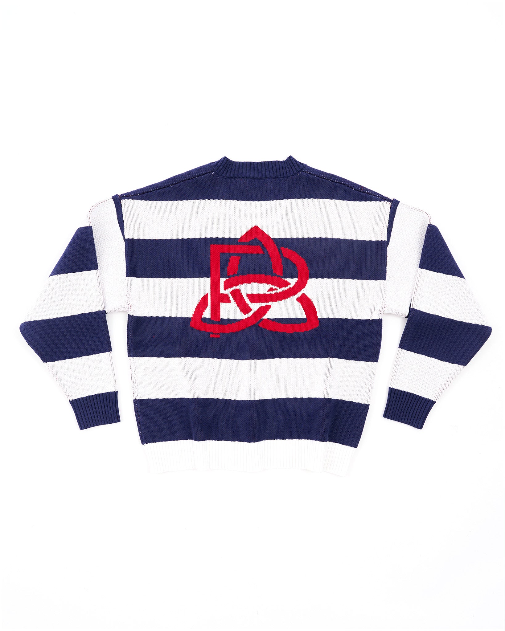 Blue & White Stripe Knit - Image 2