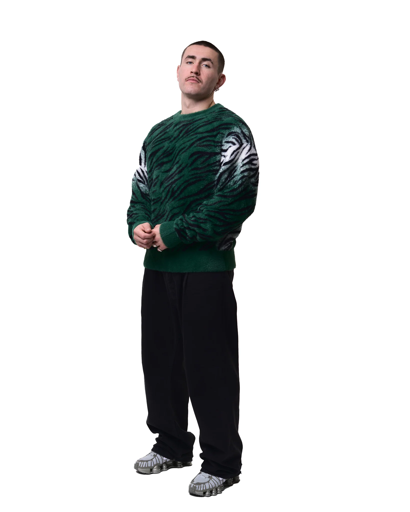 Tiger Knit Green Oversized - Image 5