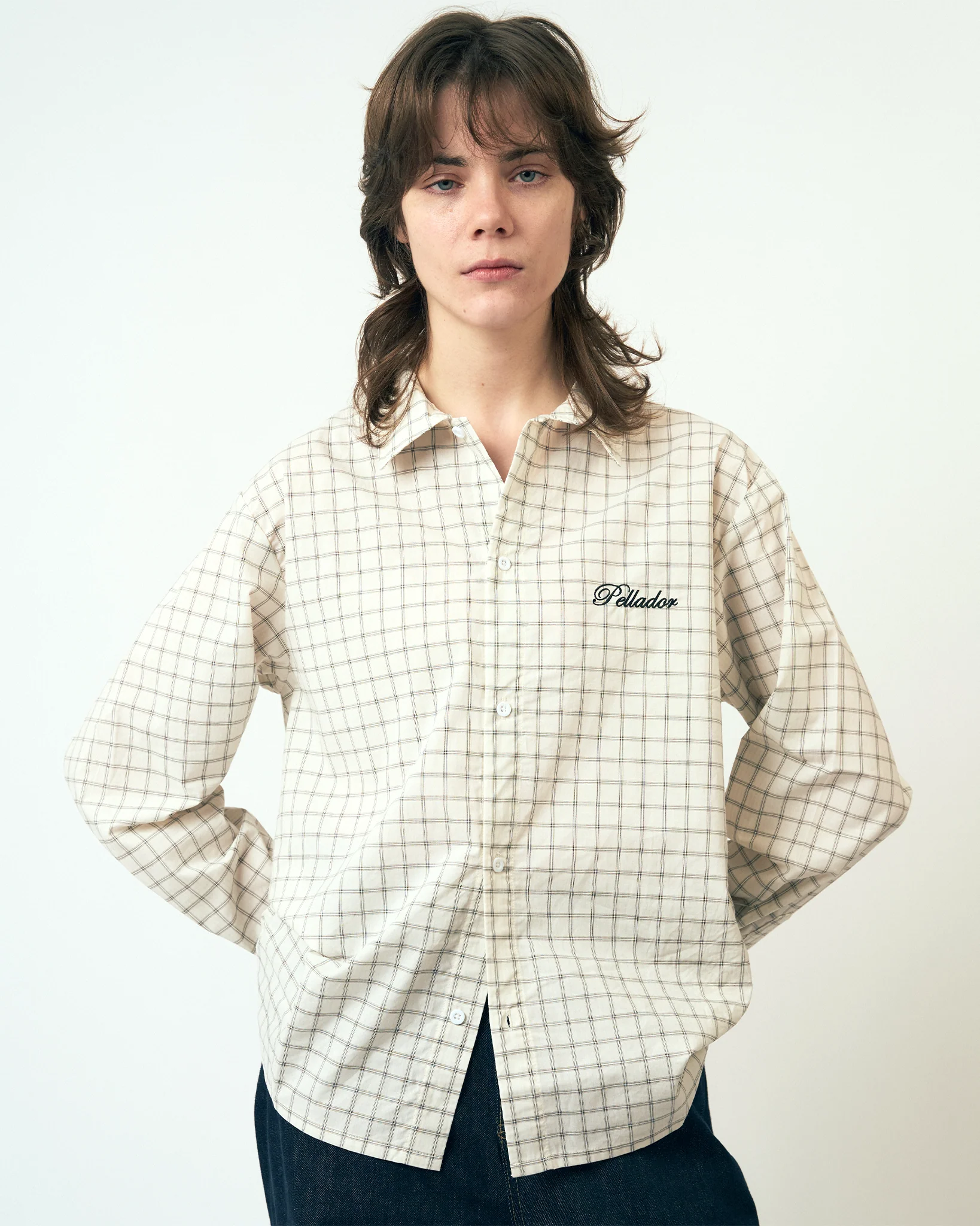 Check Shirt - Off White - Image 5