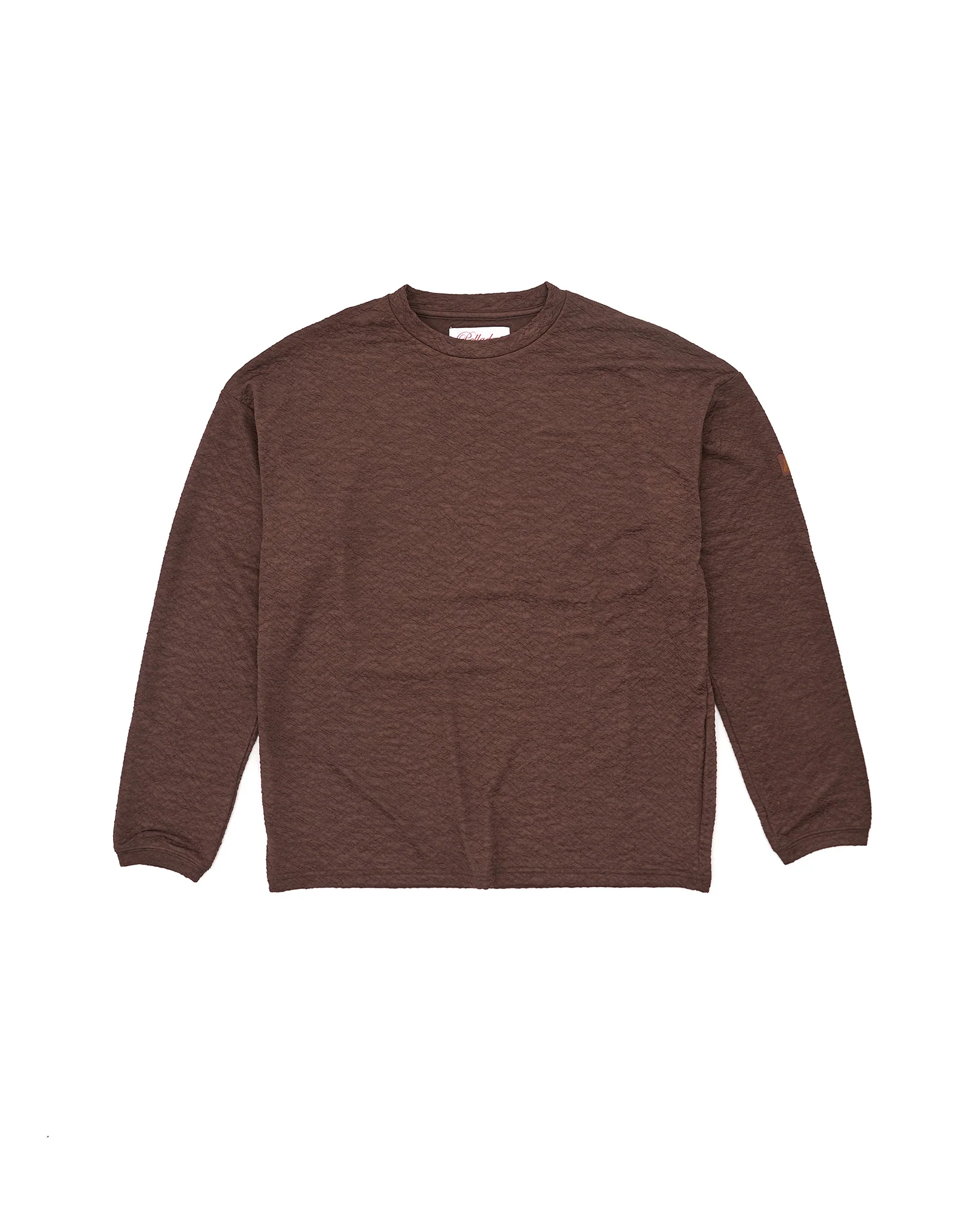 Crinkle L/S Top - Brown
