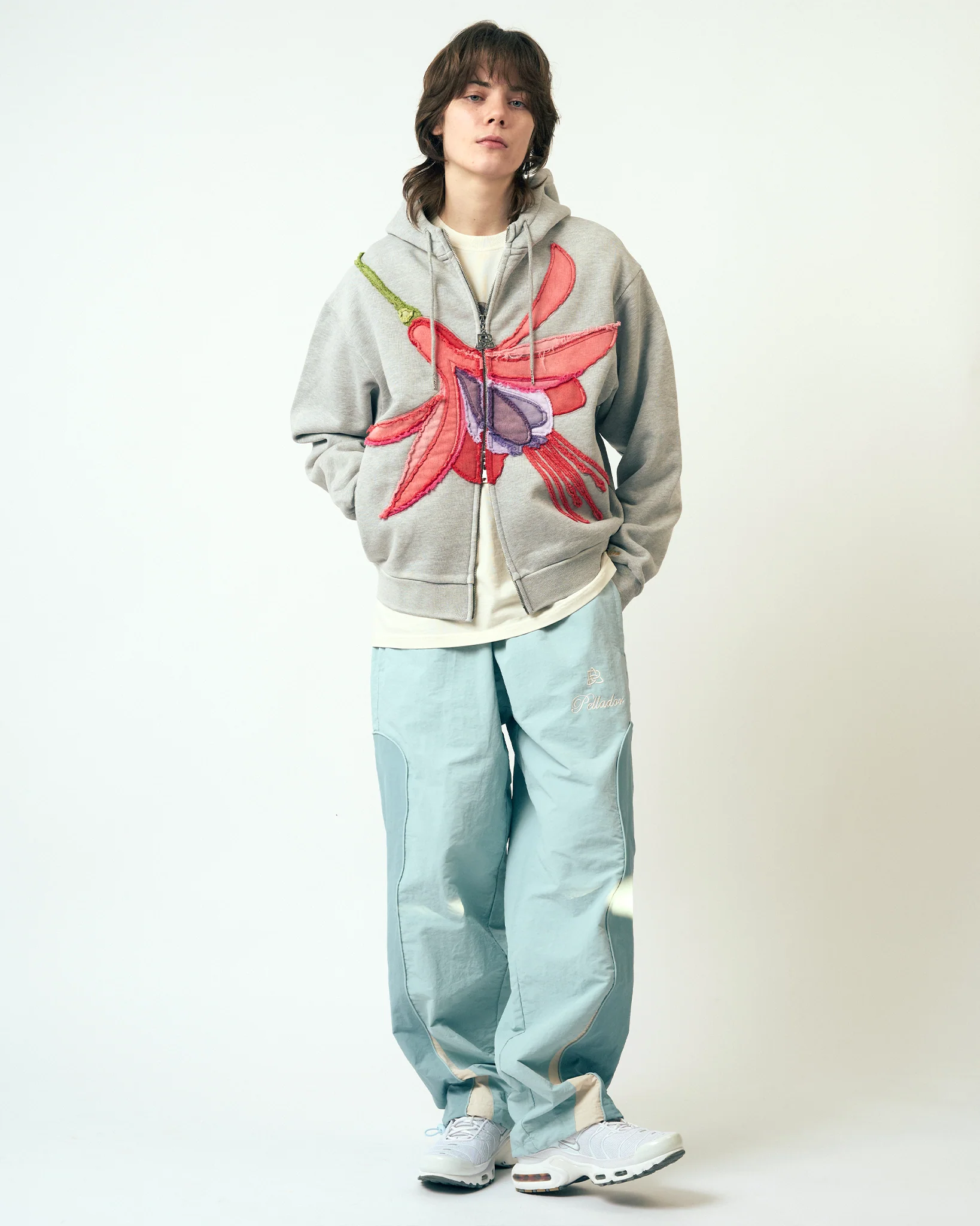 Fuchsia Hoodie - Heather Grey - Image 7