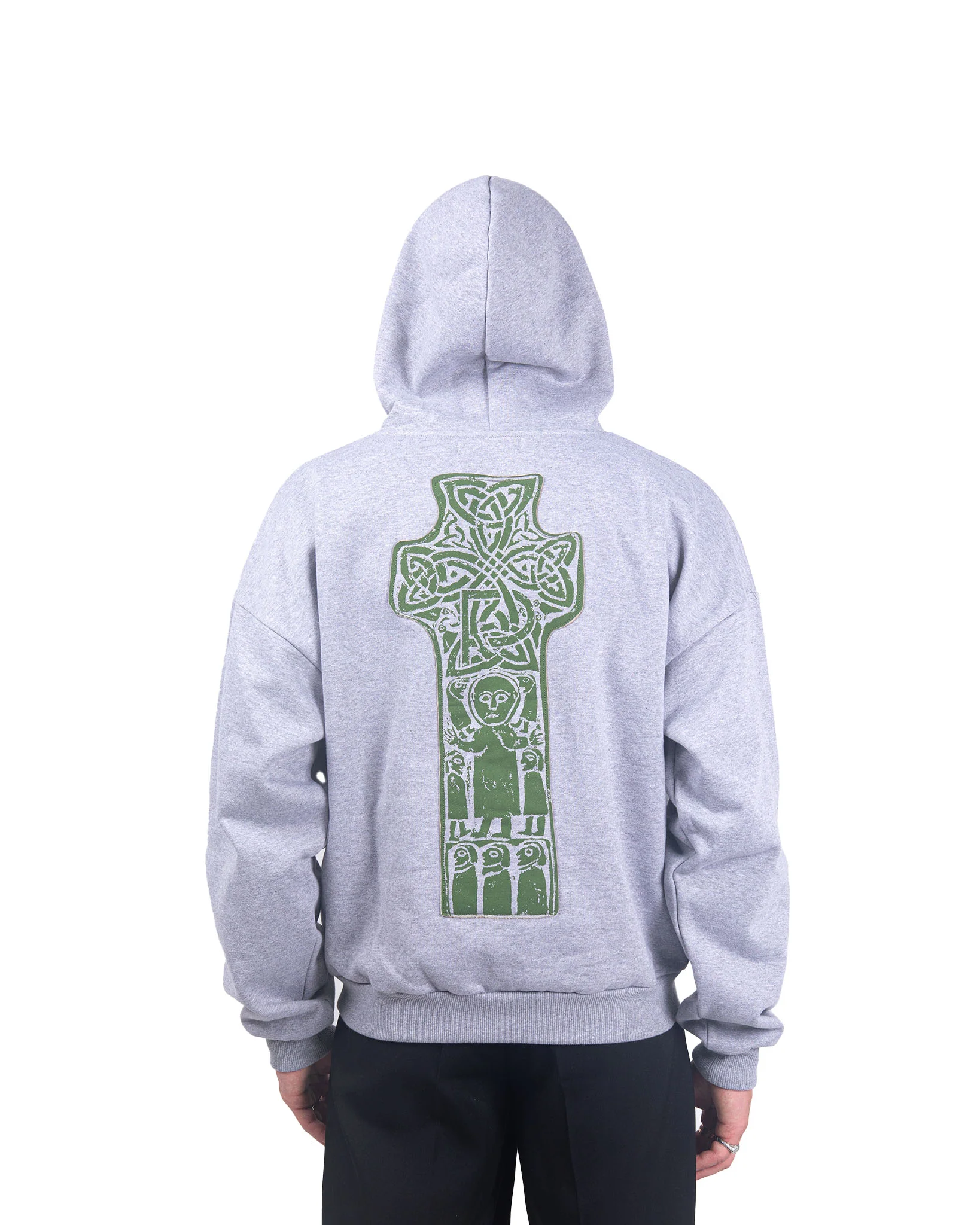 High Cross Hoodie - Heather Grey - Image 4