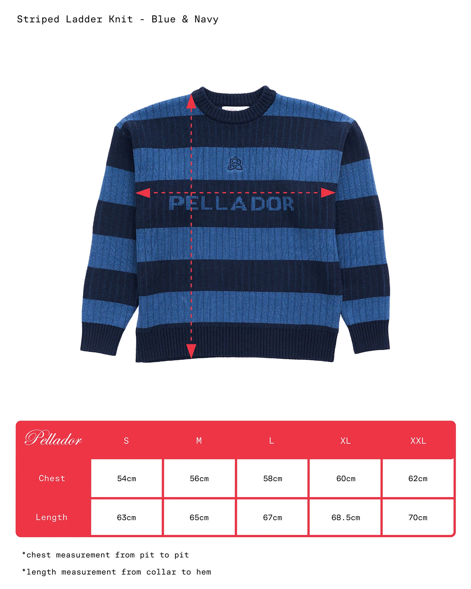 Striped Ladder Knit - Blue & Navy - Image 4