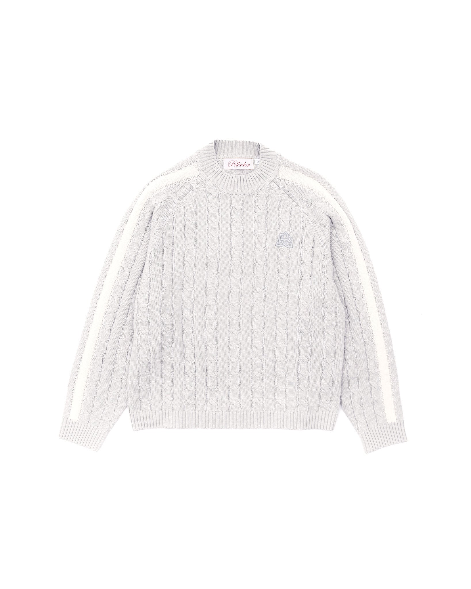 Round Neck Cable Knit - Seafoam
