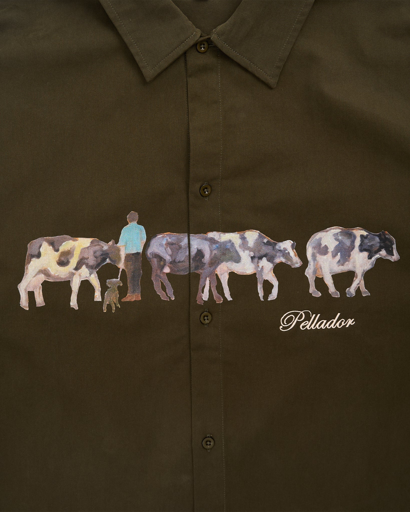 Sean Ferry Cow Shirt - Green - Image 3