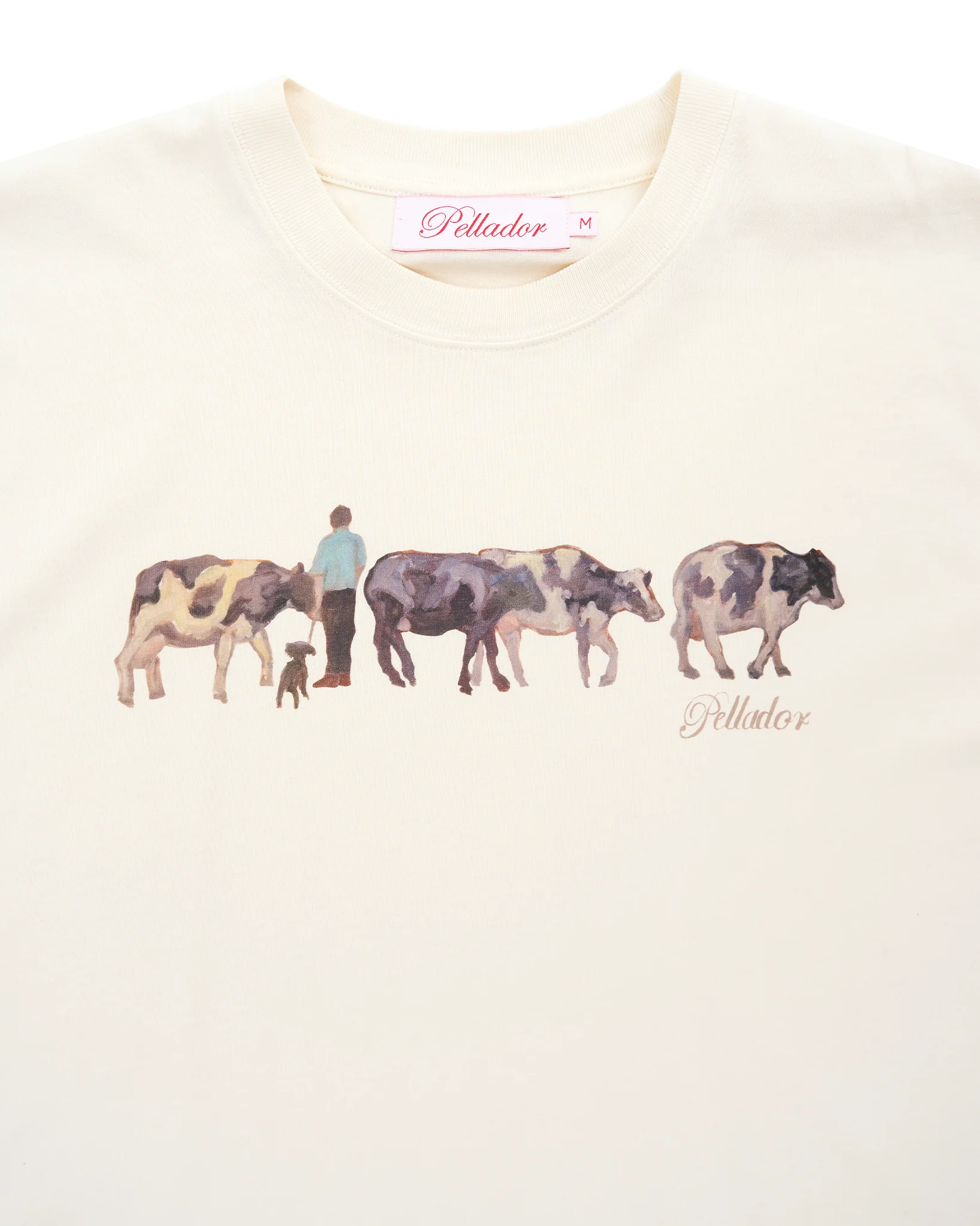 Cow Painted Tee - Beige - Image 3