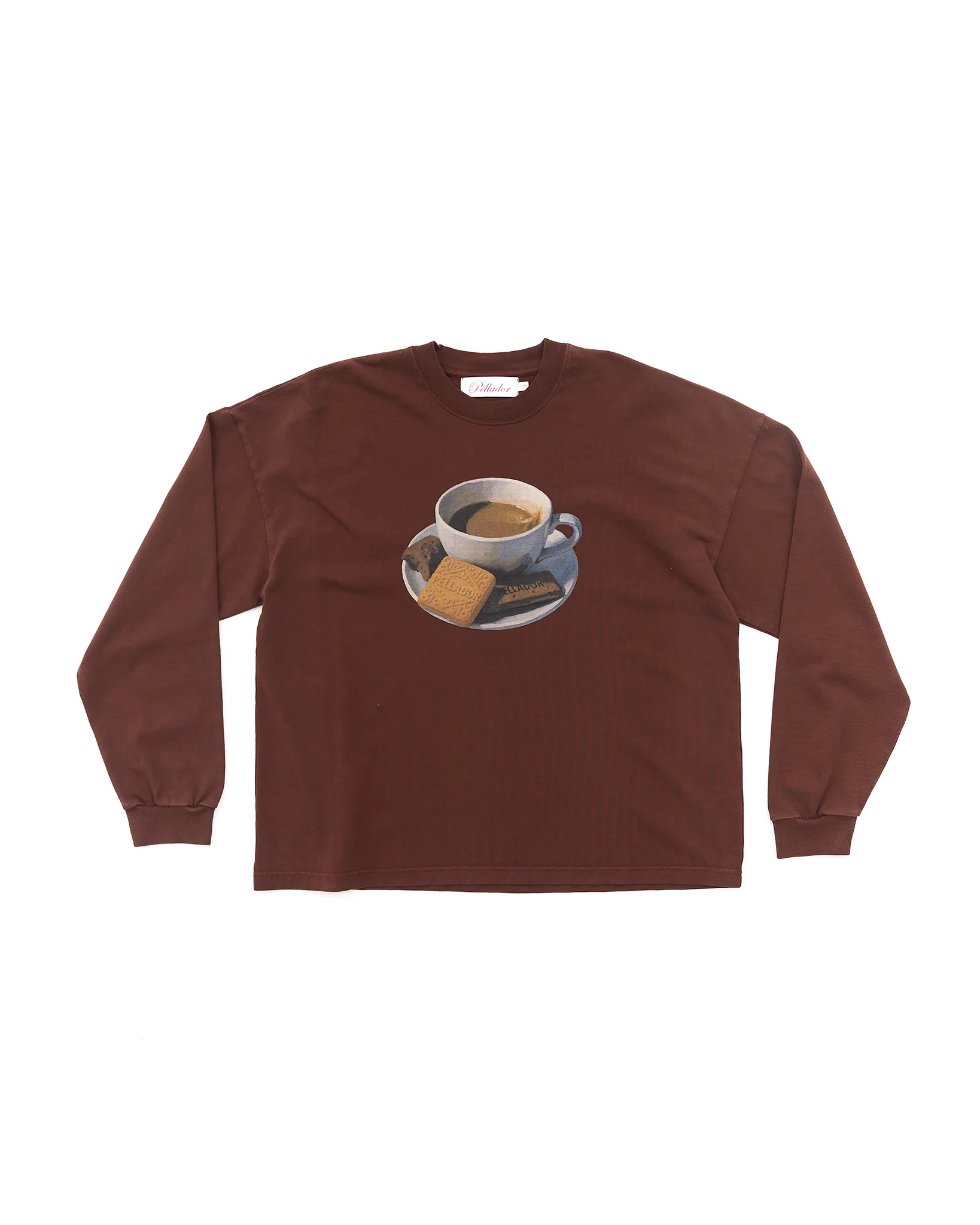 Tea & Biscuits L/S Tee - Brown