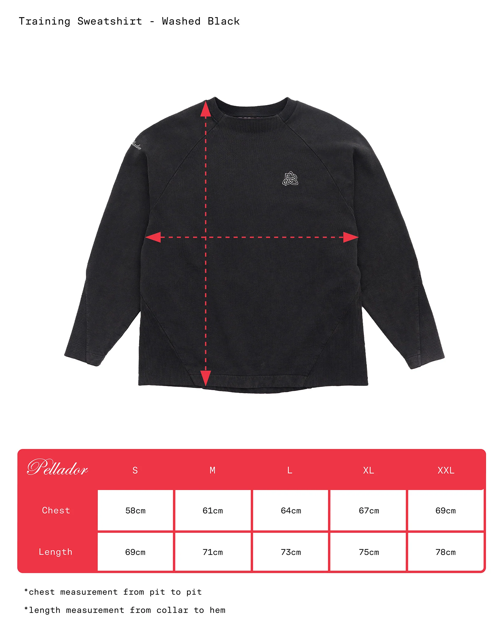Training Sweatshirt - Washed Black - Image 5