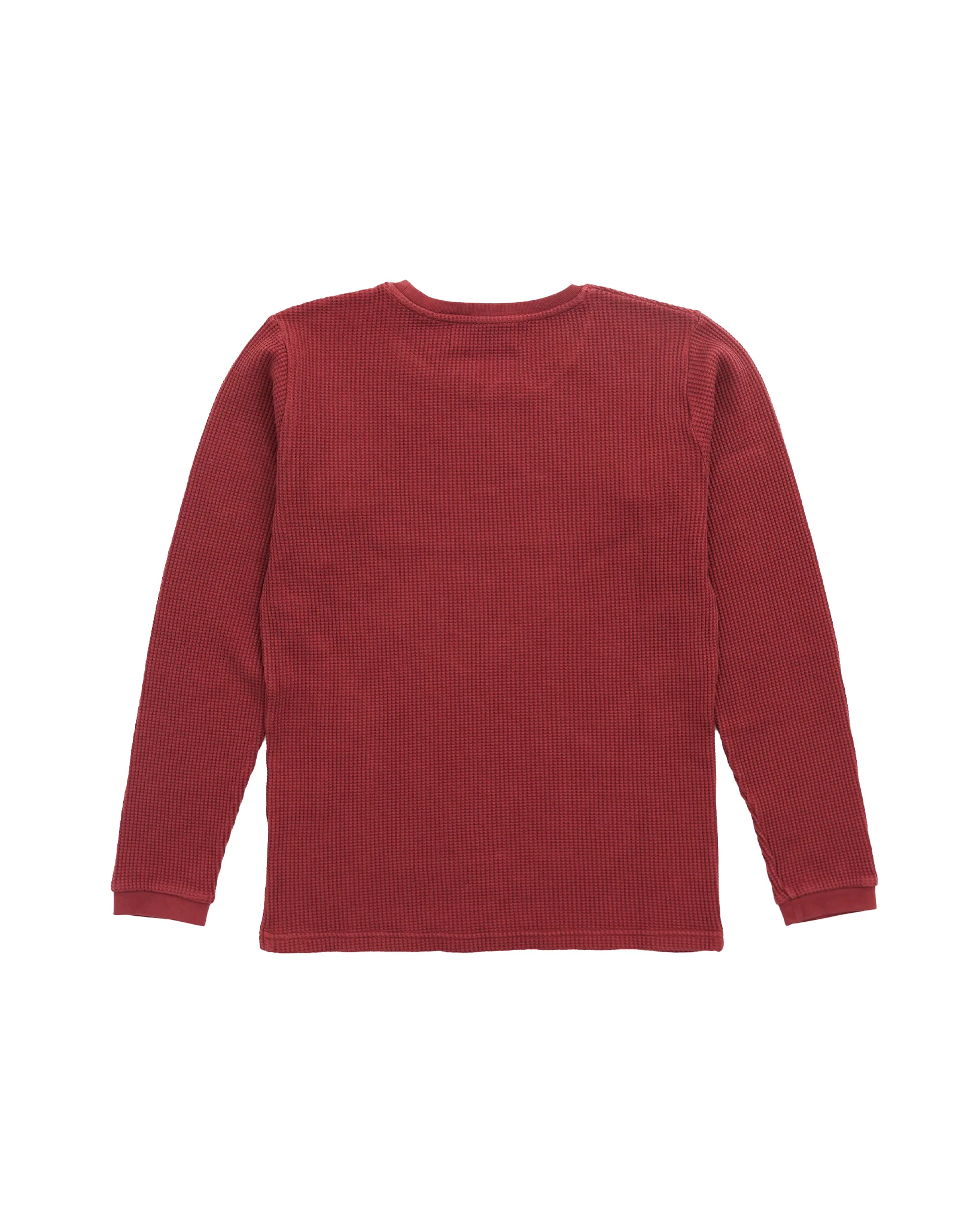 Pellador Ireland L/S Waffle Crew - Red - Image 2